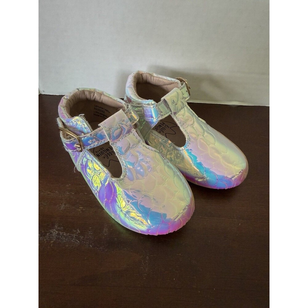 Little Penguin Boutique Shoes Iridescent Toddler/Baby 12-18 mo. NWOT